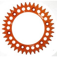 Aluminijasti zadnji verižnik (zobnik) SUPERSPROX RAL-990:38-ORG oranžna 38T, 520