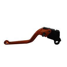 Clutch Lever ACCOSSATO ESD037 fixed CNC-worked aluminium, orange
