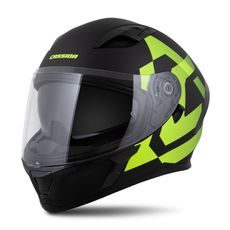 Integralna čelada CASSIDA Orbit Grind black matt, yellow fluo 2XL