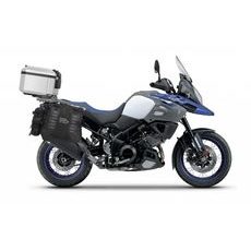 Complete set of SHAD TERRA TR40 adventure saddlebags and SHAD TERRA aluminium 37L topcase, including mounting kit SHAD SUZUKI DL 650 V-Strom