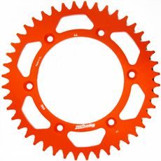 Aluminijasti zadnji verižnik (zobnik) SUPERSPROX RAL-990:44-ORG oranžna 44T, 520