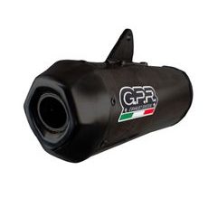 Slip-on exhaust GPR PENTAROAD VO.5.1.CAT.PE.BL Matte Black including removable db killer, link pipe and catalyst