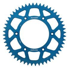 Aluminijasti zadnji verižnik (zobnik) SUPERSPROX RAL-8000:52-BLU moder 52T, 520