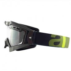 Goggles ARIETE RC FLOW 13950-NVV green strap clear double ventilated lens