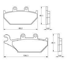 Zavorne obloge ACCOSSATO AGPA166 OR