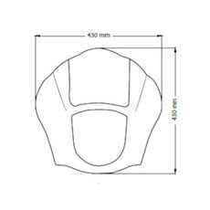 Semifairing CUSTOMACCES JAX CUP009H smoke