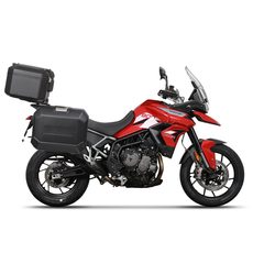 Komplet aluminijastih kovčkov z nosilci in ploščo SHAD TERRA BLACK, 48L zadnji kovček in 36L/47L stranski kovčki SHAD TRIUMPH Tiger 900