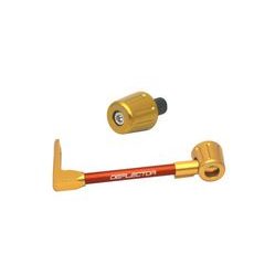 Lever guard in aluminium + right end ACCOSSATO DE005 with orange hose and joint levi