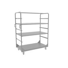 Fairing trolley with 3 shelves LV8 EQC3R.PRC.O oranžna