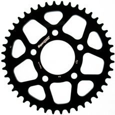 Aluminijasti zadnji verižnik (zobnik) SUPERSPROX RAL-727_525:44-BLK črna