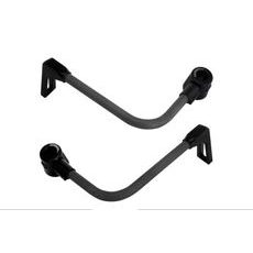 Lever guard ACCOSSATO DE008 with black hose and joint right + left, carbon