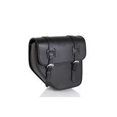 Leather saddlebag CUSTOMACCES IBIZA AP0013N črna