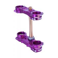 Triple clamps X-TRIG ROCS TECH 40201022 25mm Purple