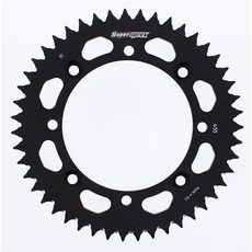 Rear ALU sprocket SUPERSPROX RAL-455:48-BLK črna 48T, 420