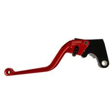 Clutch Lever ACCOSSATO ESY688H fixed CNC-worked aluminium, red
