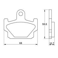 Zavorne obloge ACCOSSATO AGPA176 OR
