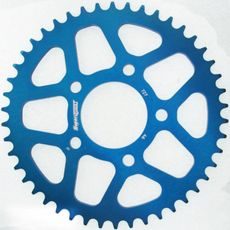 Aluminijasti zadnji verižnik (zobnik) SUPERSPROX RAL-727:46-BLU moder 46T, 525
