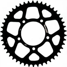 Aluminijasti zadnji verižnik (zobnik) SUPERSPROX RAL-807:46-BLK črna 46T, 525