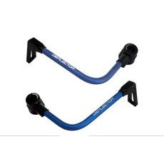 Lever guard ACCOSSATO DE003 with blue hose and joint right + left, aluminium