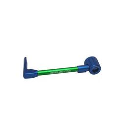 Lever guard ACCOSSATO DE002 with green hose and joint left, aluminium
