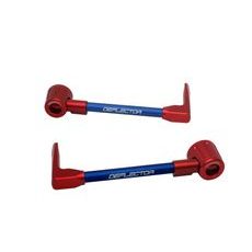 Lever guard ACCOSSATO DE003 with blue hose and joint right + left, aluminium