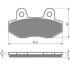 Zavorne obloge GOLDFREN 011 K5