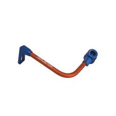 Lever guard ACCOSSATO DE002 with orange hose and joint left, aluminium