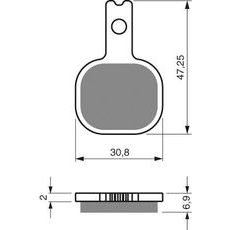 Zavorne obloge GOLDFREN 368 GP6