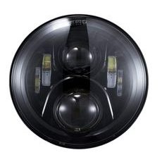 Headlight CUSTOMACCES EVOLUTION HL0013N with support črna