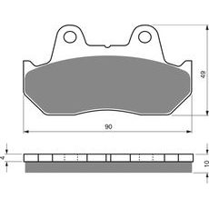 Zavorne obloge GOLDFREN 050 S33 STREET REAR