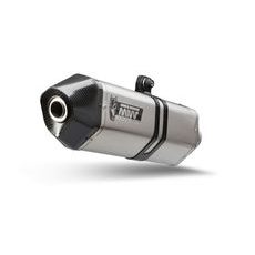 2 silecers kit MIVV SPEED EDGE AT.016.LRX Stainless Steel / Carbon cap