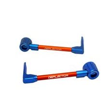 Lever guard ACCOSSATO DE003 with orange hose and joint right + left, aluminium