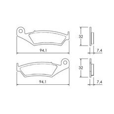 Zavorne obloge ACCOSSATO AGPA149 OR