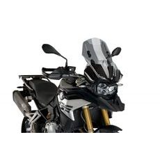 Windscreen PUIG RACING WITH SUPPORT + PROTECTION 3179H smoke