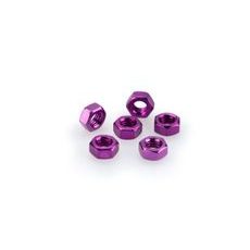 Nuts PUIG ANODIZED 0764L violet M6 (6pcs)
