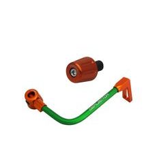 Lever guard in aluminium + left end ACCOSSATO DE004 with green hose and joint right