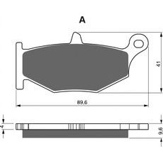 Zavorne obloge GOLDFREN 241 S33 STREET REAR
