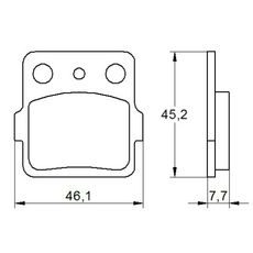 Zavorne obloge ACCOSSATO AGPA111 OR