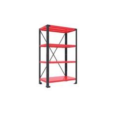 4 Shelves module LV8 EQSC1207.R (H2000mm x 1200mm x 700mm) rdeč