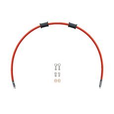 Set cevi za sklopko Venhill POWERHOSEPLUS KAW-11010C-RD (1 cev v kompletu) Red hoses, chrome fittings