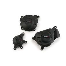 Engine covers PUIG Track for Championship 21510N črna included 3 covers
