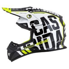 Motocross Helmet CASSIDA CROSS CUP SONIC black /white /fluo yellow XL
