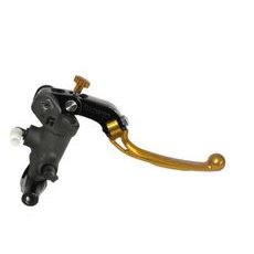 Radial brake master cylinder ACCOSSATO PC008 PRS 19 x 17-18-19 with folding lever,gold