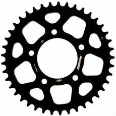 Aluminijasti zadnji verižnik (zobnik) SUPERSPROX RAL-7091:41-BLK črna 41T, 520