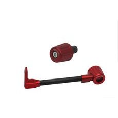 Lever guard in carbon + right end ACCOSSATO DE010 with black hose and joint levi