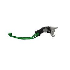 Adjustable folding lever ACCOSSATO LV008 in aluminium for original clutch master cylinders zelena