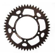 Aluminijasti zadnji verižnik (zobnik) SUPERSPROX RAL-4:49-BLK črna 49T, 420