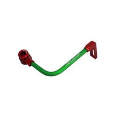 Lever guard ACCOSSATO DE001 with green hose and joint right, aluminium