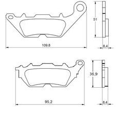 Zavorne obloge ACCOSSATO AGPA170 OR