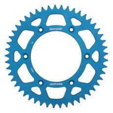 Aluminijasti zadnji verižnik (zobnik) SUPERSPROX RAL-8000:49-BLU moder 49T, 520